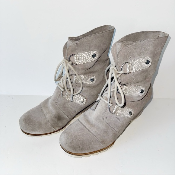 Sorel Joan of Arctic Wedge Mid Boot Women's Dove/White 9.5 - Picture 2 of 13